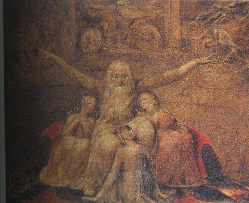 William Blake Job and his Daughters Spain oil painting art